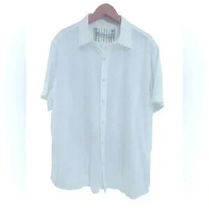 ST. SOMEWHERE MARGARITAVILLE JIMMY BUFFETT White Cotton Men’s Shirt